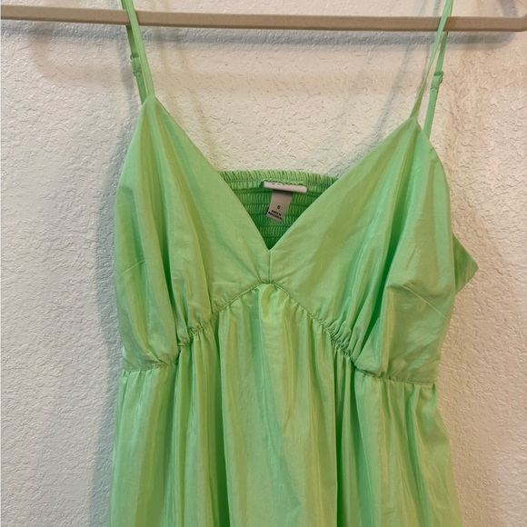 a new day Lime Green Tiered Spaghetti-Strap Maxi Dress - Picture 5 of 10